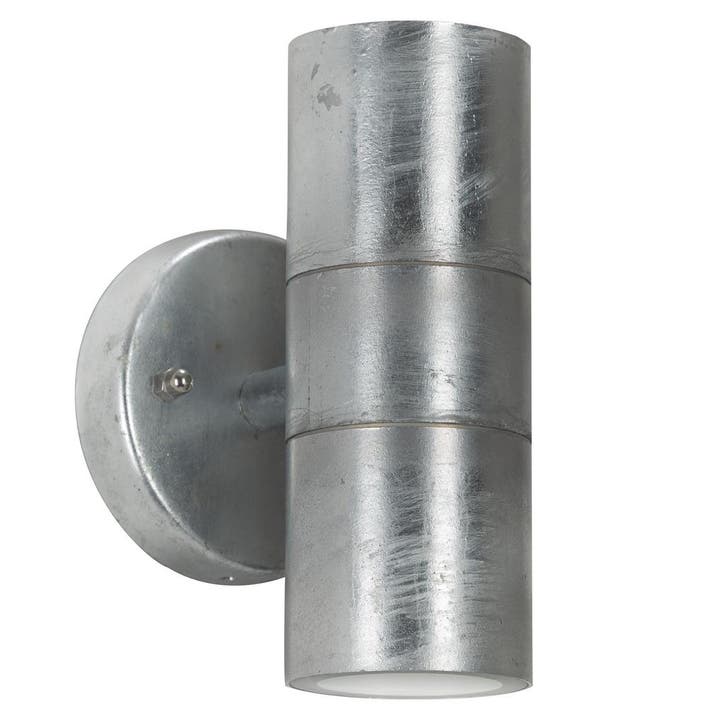 Orbis Up en Down Muurlamp Zink met LED Buitenverlichting, Tuin en Terras, Buitenverlichting, Verzenden