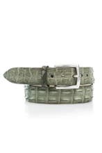 Croco leren riem in Bonsai groen NIEUW, Echt leder, Riccamente, Nieuw, Ophalen of Verzenden