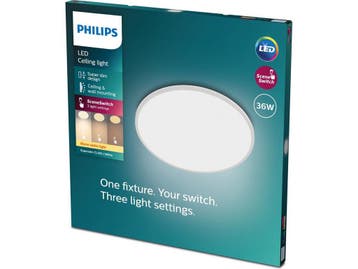 Philips SuperSlim plafonnière - 36 W - dimbaar - warmwit, Huis en Inrichting, Verzenden, Nieuw