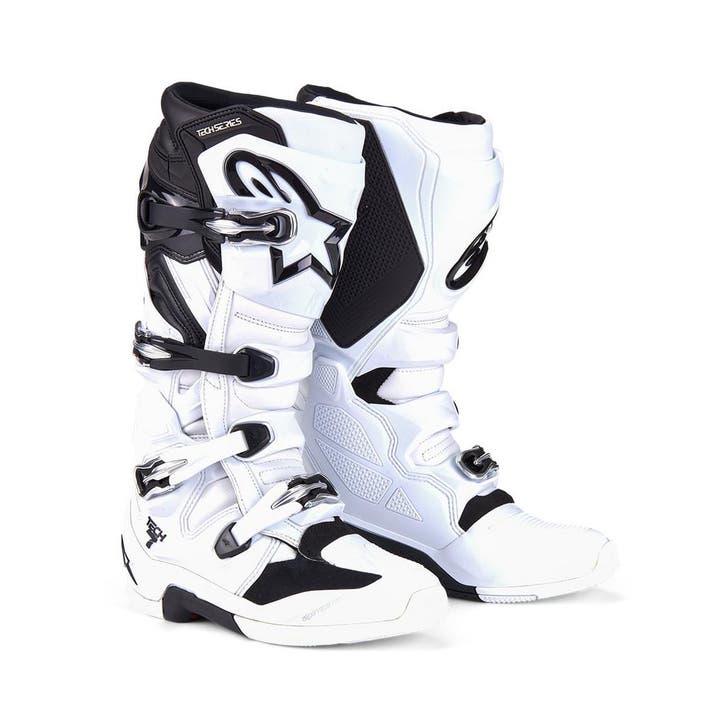 Alpinestars Tech 7 MX Laarzen Wit Zwart, Motoren, Kleding | Motorkleding, Heren, Nieuw met kaartje, Laarzen, Verzenden