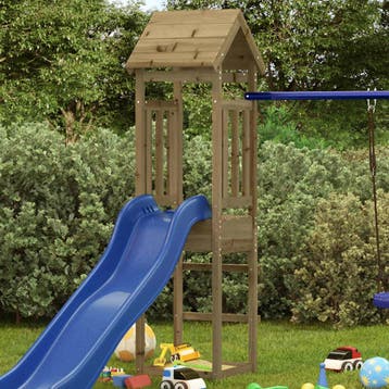 vidaXL Speeltoren 52,5x46,5x206,5 cm geïmpregneerd, Kinderen en Baby's, Verzenden, Nieuw