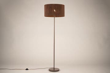 Rietveld Vloerlampen - Bruin - Metaal, Touw, Verzenden, Nieuw