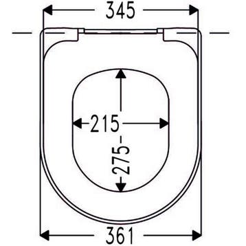 Cedo - Caldera Toiletzitting - Siège WC - White, Ophalen of Verzenden, Nieuw