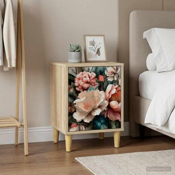 vidaXL Nachtkastje BORNE 2 st Sonoma Eiken 36 x 33 x 50 cm, Minder dan 45 cm, Verzenden, Nieuw, Minder dan 55 cm