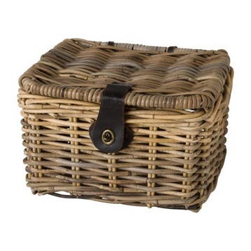 Fast Rider Rotan Fietsmand Junior Met Klep Naturel, Verzenden, Nieuw