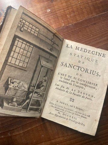 Sanctorius; Le Breton - La Medecine Statique de Sanctorius -