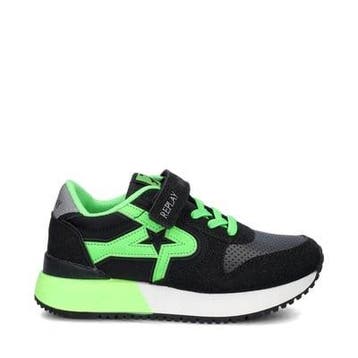 Replay Fiber Jr klittenbandschoenen voor jongens, Verzenden, Nieuw, Zwart, Replay
