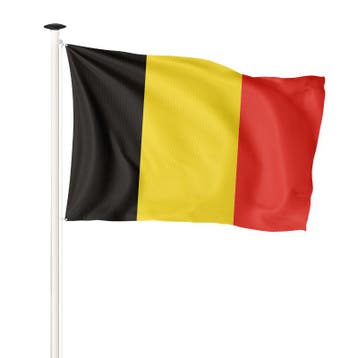 Vlag België 100x150cm (voor gevelstok), Nieuw