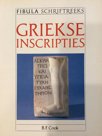 Griekse inscripties / Fibula schriftreeks - B.F. Cook, Boeken, Verzenden, Zo goed als nieuw, B.F. Cook