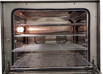 Linea Nero heteluchtoven 2/3 - met valdeur - 2 ventilatoren., Verzenden, Nieuw in verpakking