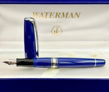 Waterman - Charleston Blue - Vulpen, Verzamelen, Pennenverzamelingen, Nieuw