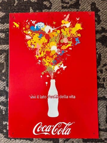 Coca-Cola - Coca-Cola, leef de zonnige kant van het leven. -