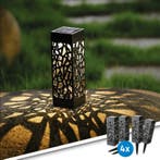 Solar buitenlamp Bogey - Set van 4 - Op zonne-energie, Zonne-energie, Kunststof, Verzenden, Minder dan 50 watt