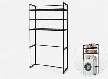 Nexxt Wasmachinerek met Opbergruimte en Haken - 72 x 26 x, Verzenden, Nieuw