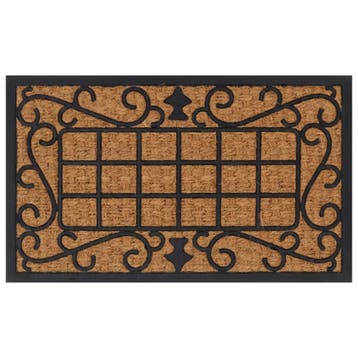 vidaXL Deurmat rechthoekig 45x75 cm rubber en kokosvezel, Verzenden, Nieuw