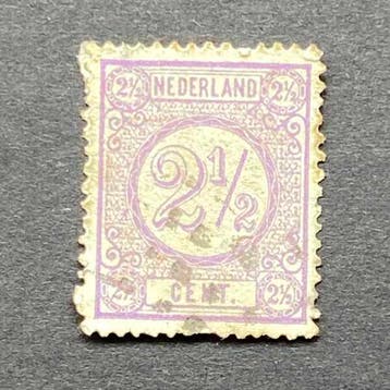 Cijfer [N.V.P.H. nr. 0033B], Postzegels en Munten, Ophalen of Verzenden, Gestempeld