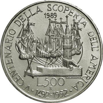 Italië. Dittico 1989 V Centenario della scoperta della