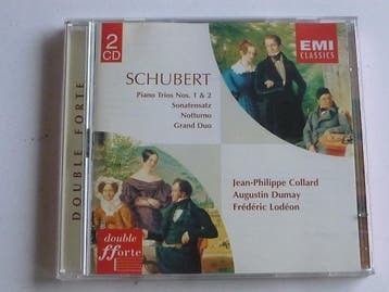 Schubert - piano trios 1 & 2 / Collard, Dumay, Lodeon (2 CD), Ophalen of Verzenden, Zo goed als nieuw