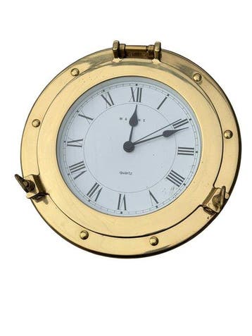 Wandklok - Antiek Messing - 1990-2000 - Marine - GEEN