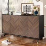 Dressoir Vispatroon 140 cm – 4 Deuren Moderne Opbergkast, Verzenden, Nieuw