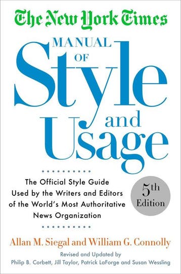 9781101905449 The New York Times Manual of Style and Usage, Verzenden, Zo goed als nieuw, Allan M. Siegal
