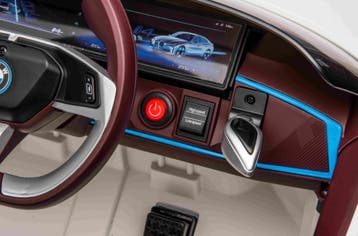 BMW i4 Performance, Wit, 12V, RC, eva, leder 2.4g, BlueTooth, Ophalen of Verzenden, Nieuw