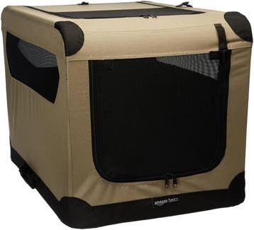 Amazon Basics opvouwbare reisbench hond 2 deuren M 76 cm, Verzenden, Nieuw