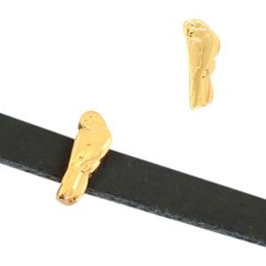 1 x Schuivers DQ metaal papegaai ca.5x11mm (Ø5mm) Goudkleur, Ophalen of Verzenden, Nieuw, Overige typen