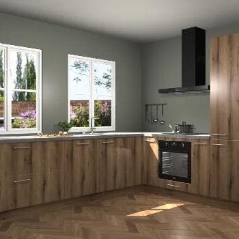 Goud Eiken keuken Konin 65371, Verzenden, Nieuw