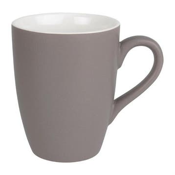 Pastel mok | porselein | grijs | 34cl | 6 stuks, Verzenden