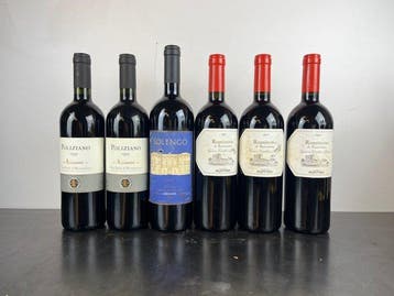 1997 x2 Romitorio di Santedame Ruffino, 1999 Asinone, Verzamelen, Wijnen, Nieuw