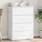 vidaXL Dressoir 60x31x84 cm bewerkt hout wit, Huis en Inrichting, Verzenden, Nieuw, 50 tot 100 cm, 25 tot 50 cm