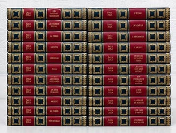 Émile Zola. Édition Genève - MAGNIFIQUE COLLECTION DE 24