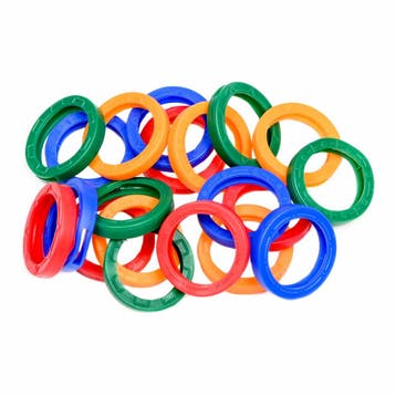 Benson Set van 20 kleurrijke universele sleutelringen - r..., Verzamelen, Sleutelhangers, Ophalen of Verzenden, Nieuw