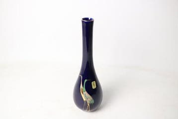 Vaas - Porselein - Japan - Crane Design, Gilt Rim (Zonder, Antiek en Kunst