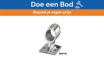 Bieden: Stanchion stainless steel center fittings 60 deg 80, Ophalen of Verzenden, Nieuw, Kabel of Apparatuur