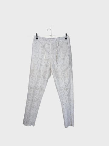 Unbranded Broek Dames maat W32 / L28 Wit Vintage, Kleding | Dames, Wit, Maat 42/44 (L), Ophalen of Verzenden, Zo goed als nieuw