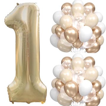 21-delige eerste of tweede verjaardag ballonnen set, Hobby en Vrije tijd, Feestartikelen, Verzenden, Nieuw, Versiering, Verjaardag