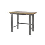 Werkbank grijs 120 cm met hardhouten blad - open model, Ophalen of Verzenden, Nieuw