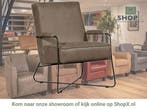 Leren fauteuil Hope - Vintage Taupe (taupe/bruin), Huis en Inrichting, Fauteuils, Nieuw, Ophalen of Verzenden, Eigentijds, Industrieel, Modern, Scandinavisch