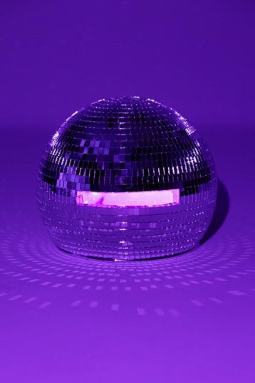 KIMU® Discobal Hoofd Kinderen Ø 30 cm LED Disco Head Spiegel, Ophalen of Verzenden, Nieuw, Feestartikel, Carnaval