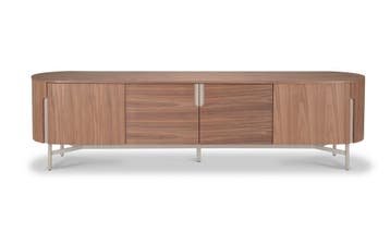 Veiling - Tv dressoir Walnoot - 220cm - Notenhout bruin - cr, Nieuw