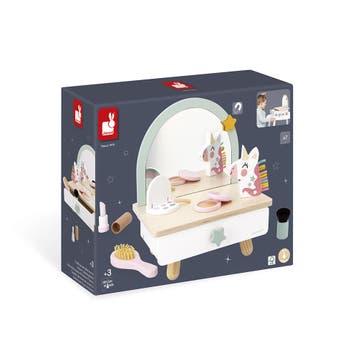 Janod Eenhoorn - Houten make-up spi van €49,99 voor €49,90, Ophalen of Verzenden, Nieuw