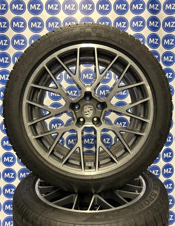 Porsche Macan RS Spyder 20 inch Velgen + Winterbanden, Gebruikt, 265 mm, Banden en Velgen, Personenwagen