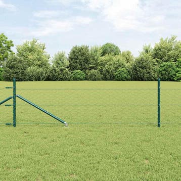 vidaXL zeshoekig gaasgek met palen 25 x 0,5 m PVC-Coated, Verzenden, Nieuw, IJzer