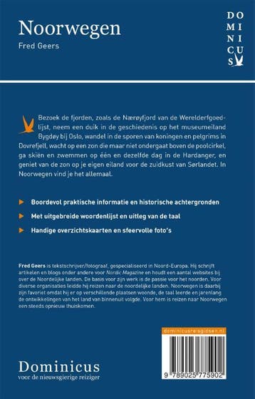 Noorwegen / Dominicus landengids 9789025775902 Fred Geers, Verzenden, Gelezen, Fred Geers