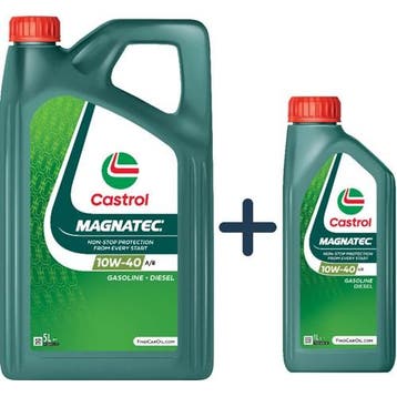 Castrol Aanbieding: Magnatec 10W40 A3/B4 6L = 5L + 1L, Verzenden
