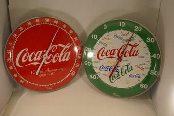 Coca-Cola - Thermometer (2) - Plastic - thermometer/celcius