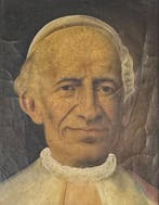 Italiaanse school (XIX) - Ritratto di Papa Leone XIII, Antiek en Kunst, Kunst | Schilderijen | Klassiek