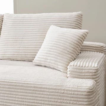Coredo Bank - Corduroy bekleding - Links - Beige, Verzenden, Nieuw